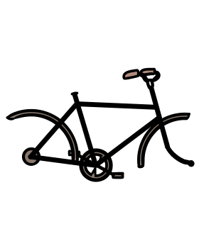 Fahrradrahmen (alt/nass)