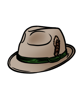 Traditioneller Tirolerhut