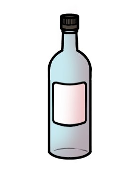 Flasche für Limonade