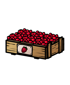 Himbeeren-Box (Kiste)